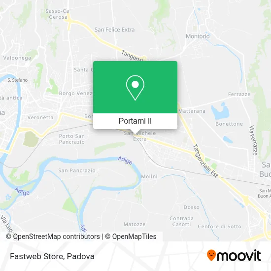 Mappa Fastweb Store