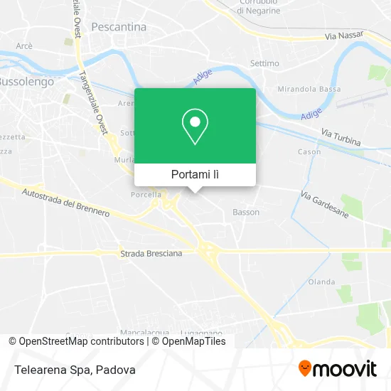 Mappa Telearena Spa