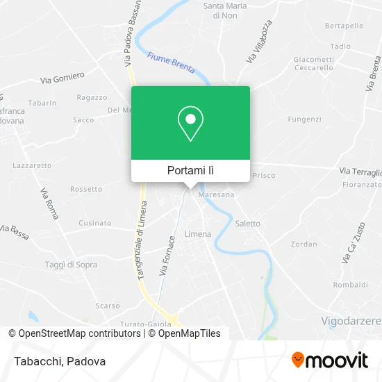 Mappa Tabacchi