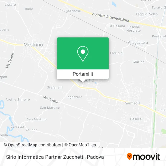 Mappa Sirio Informatica Partner Zucchetti