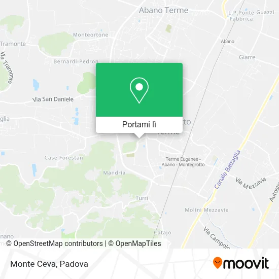Mappa Monte Ceva