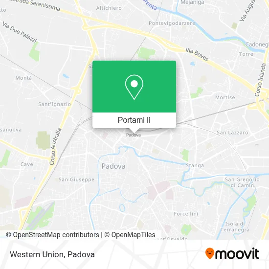 Mappa Western Union