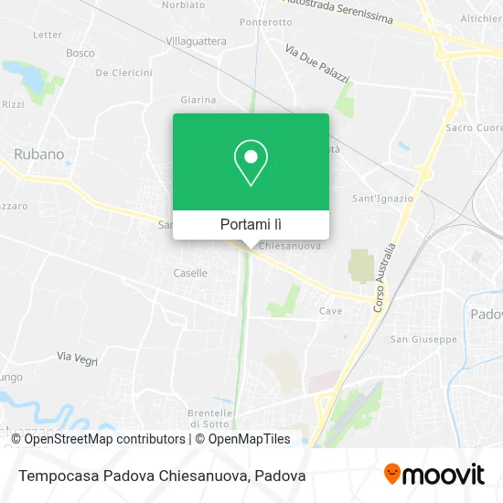 Mappa Tempocasa Padova Chiesanuova