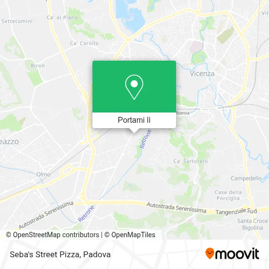 Mappa Seba's Street Pizza