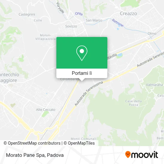 Mappa Morato Pane Spa
