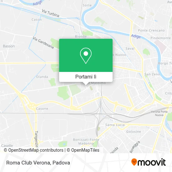 Mappa Roma Club Verona