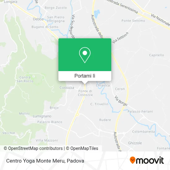 Mappa Centro Yoga Monte Meru