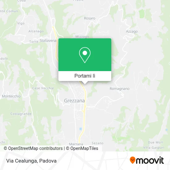 Mappa Via Cealunga