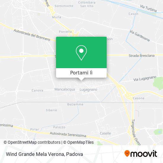 Mappa Wind Grande Mela Verona