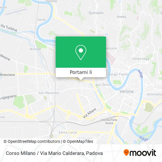 Mappa Corso Milano / Via Mario Calderara