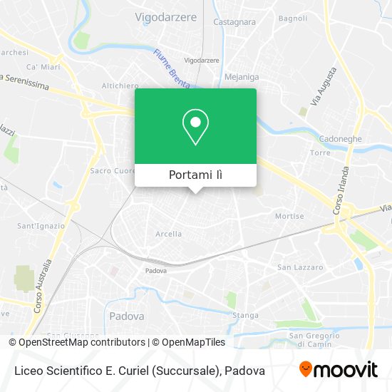 Mappa Liceo Scientifico E. Curiel (Succursale)