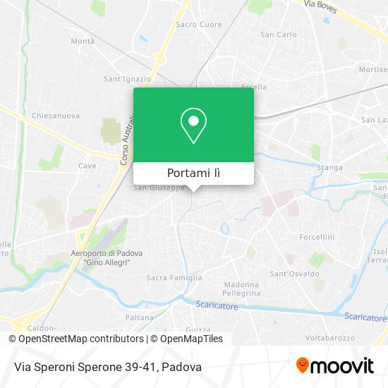 Mappa Via Speroni Sperone 39-41