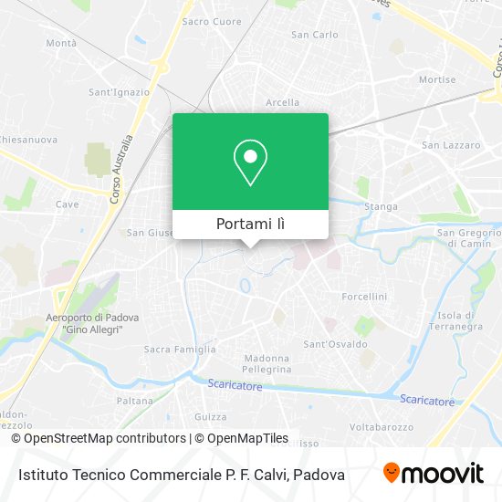 Mappa Istituto Tecnico Commerciale P. F. Calvi