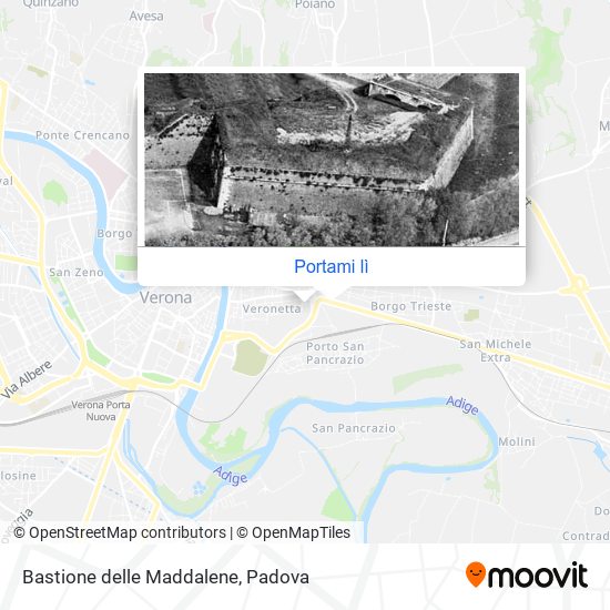 Mappa Bastione delle Maddalene