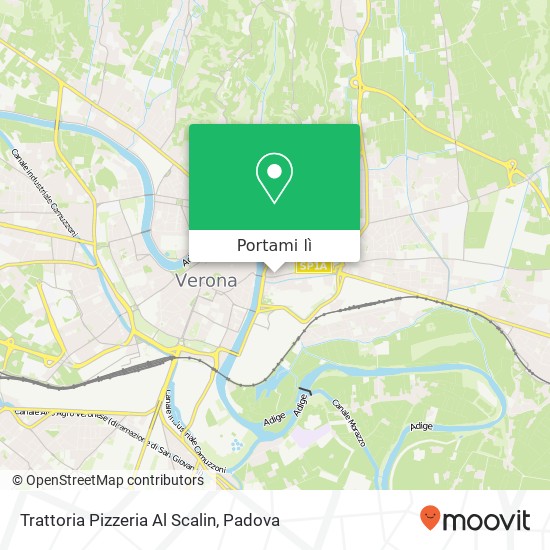 Mappa Trattoria Pizzeria Al Scalin