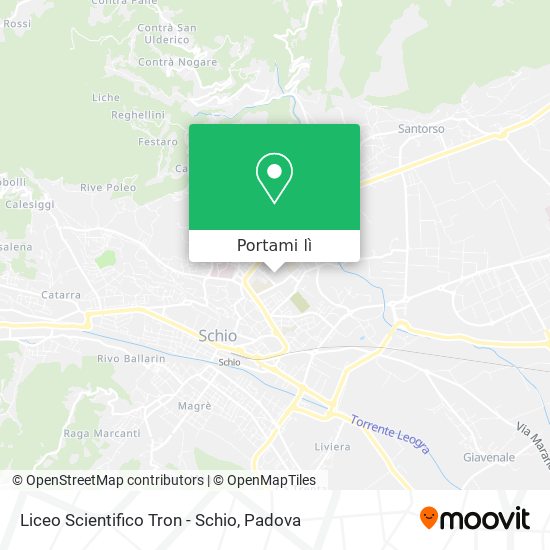Mappa Liceo Scientifico Tron - Schio
