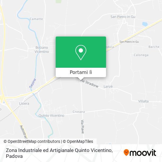 Mappa Zona Industriale ed Artigianale Quinto Vicentino