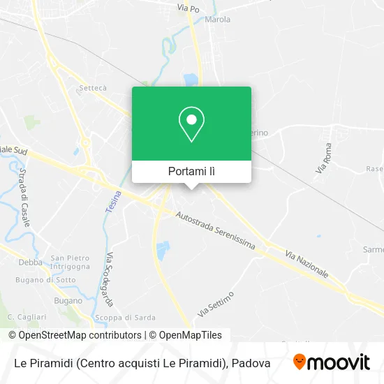 Mappa Le Piramidi (Centro acquisti Le Piramidi)