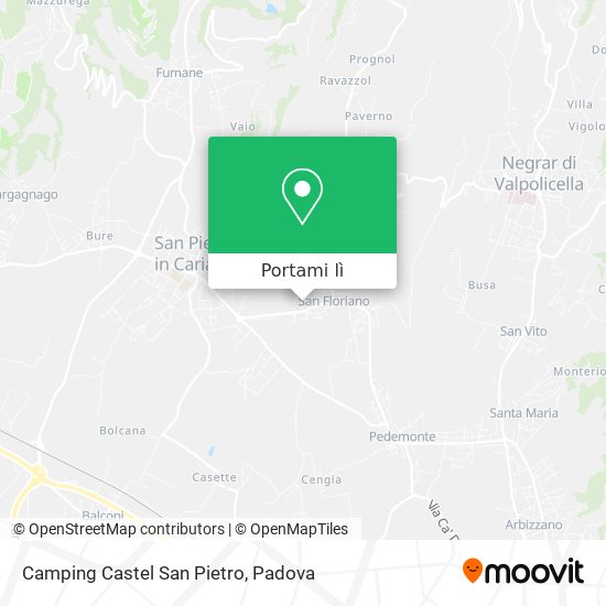 Mappa Camping Castel San Pietro