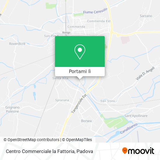 Mappa Centro Commerciale la Fattoria