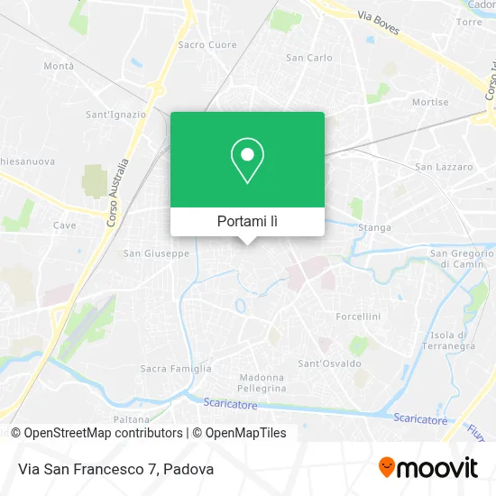 Mappa Via San Francesco  7