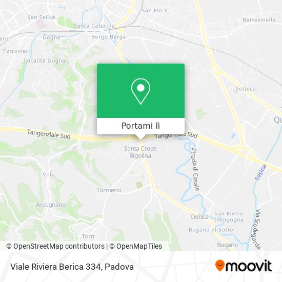 Mappa Viale Riviera Berica  334