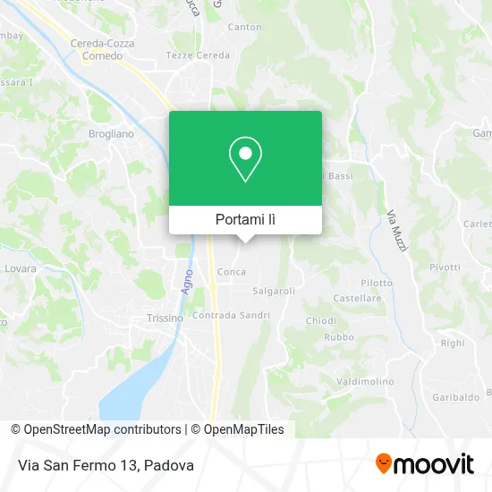 Mappa Via San Fermo  13