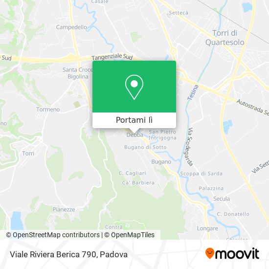 Mappa Viale Riviera Berica  790