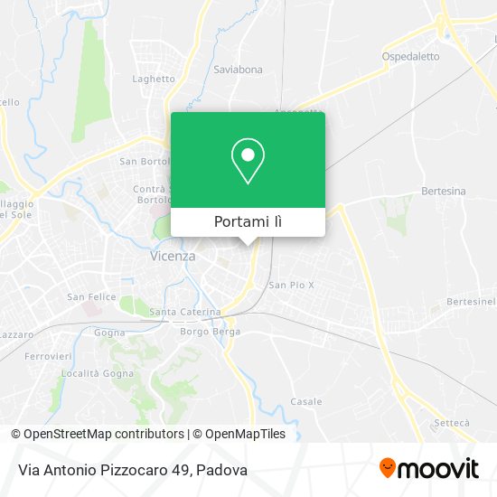 Mappa Via Antonio Pizzocaro  49