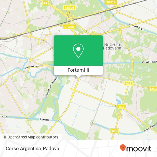 Mappa Corso Argentina