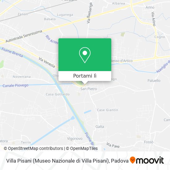 Mappa Villa Pisani (Museo Nazionale di Villa Pisani)