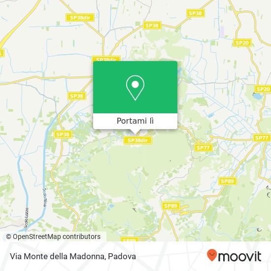 Mappa Via Monte della Madonna
