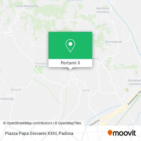 Mappa Piazza Papa Giovanni XXIII