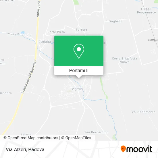 Mappa Via Alzeri