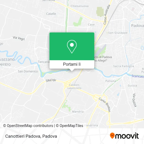 Mappa Canottieri Padova