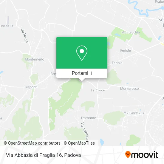 Mappa Via Abbazia di Praglia  16