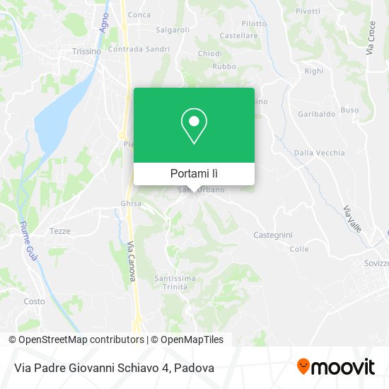 Mappa Via Padre Giovanni Schiavo  4