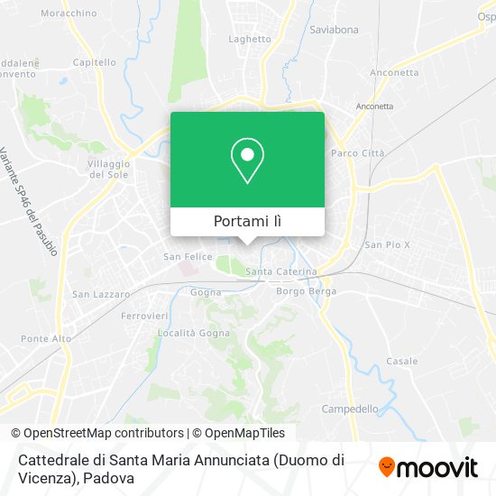 Mappa Cattedrale di Santa Maria Annunciata (Duomo di Vicenza)