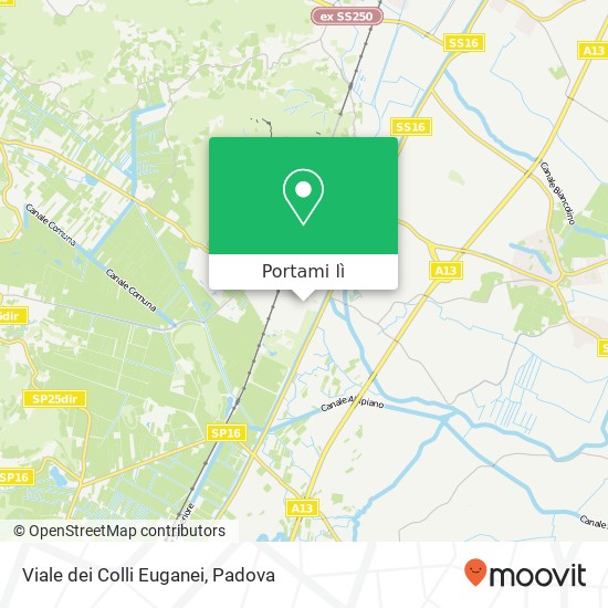 Mappa Viale dei Colli Euganei