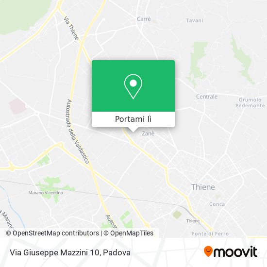 Mappa Via Giuseppe Mazzini  10