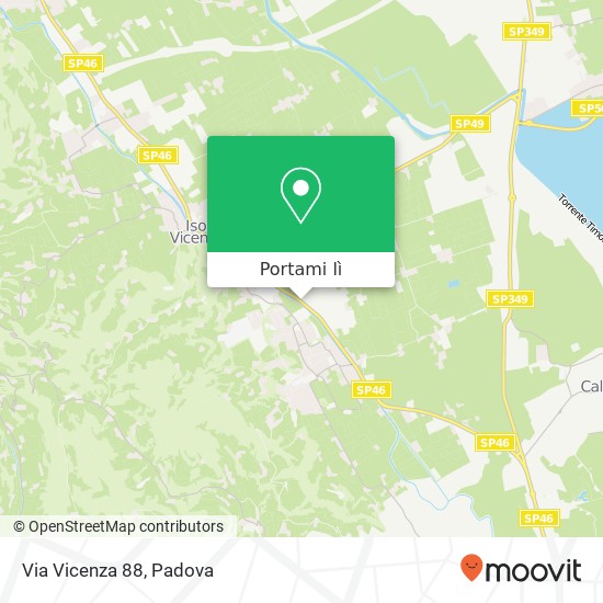 Mappa Via Vicenza 88