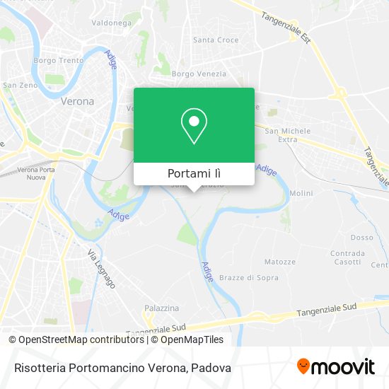Mappa Risotteria Portomancino Verona