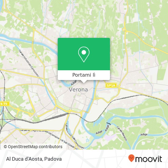Mappa Al Duca d'Aosta, Via Giuseppe Mazzini, 31 37121 Verona