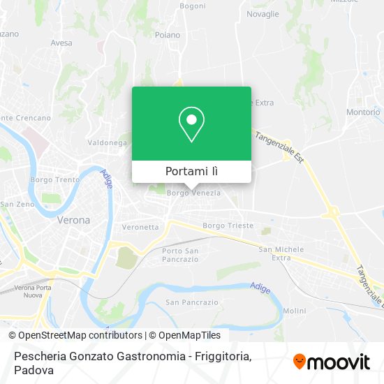 Mappa Pescheria Gonzato Gastronomia - Friggitoria