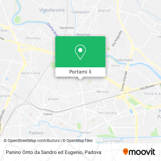 Mappa Panino Onto da Sandro ed Eugenio