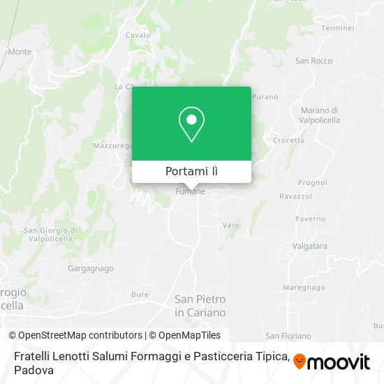 Mappa Fratelli Lenotti Salumi Formaggi e Pasticceria Tipica