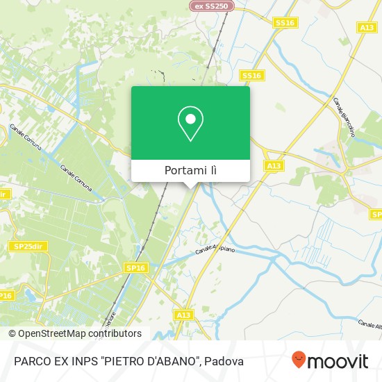 Mappa PARCO EX INPS "PIETRO D'ABANO"