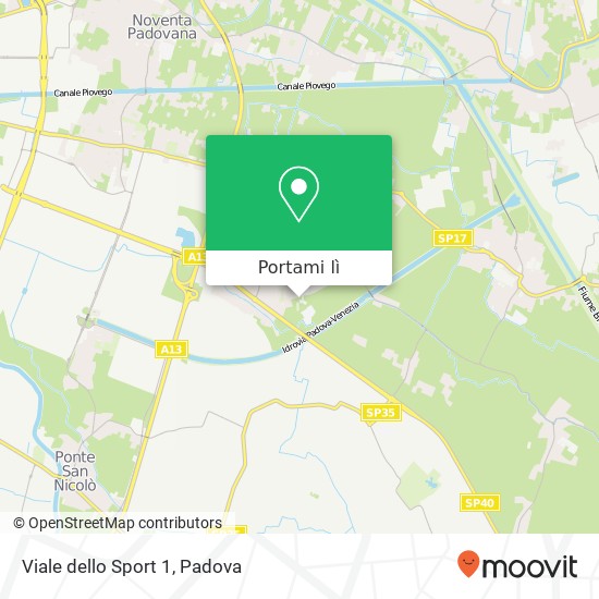 Mappa Viale dello Sport  1