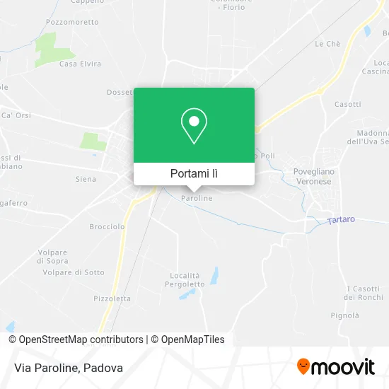 Mappa Via Paroline