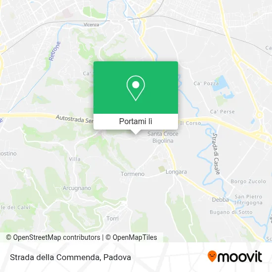 Mappa Strada della Commenda